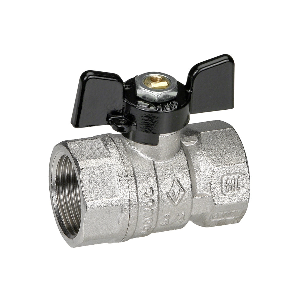 VALVOLA A SFERA FF CON FARFALLA- 3/4  DN 20  PN 25- BUGAT- pezzi 1