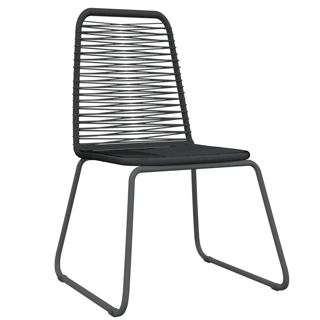 Set Mobili da Pranzo per Giardino 5 pz | Set Salotto da Giardino Nero