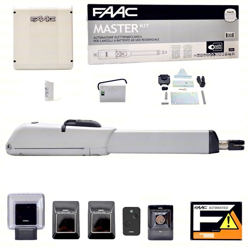 FAAC MASTER KIT 415 230V AUTOMAZIONE CANCELLO BATTENTE BATTENTI 1 ANTA 104415445