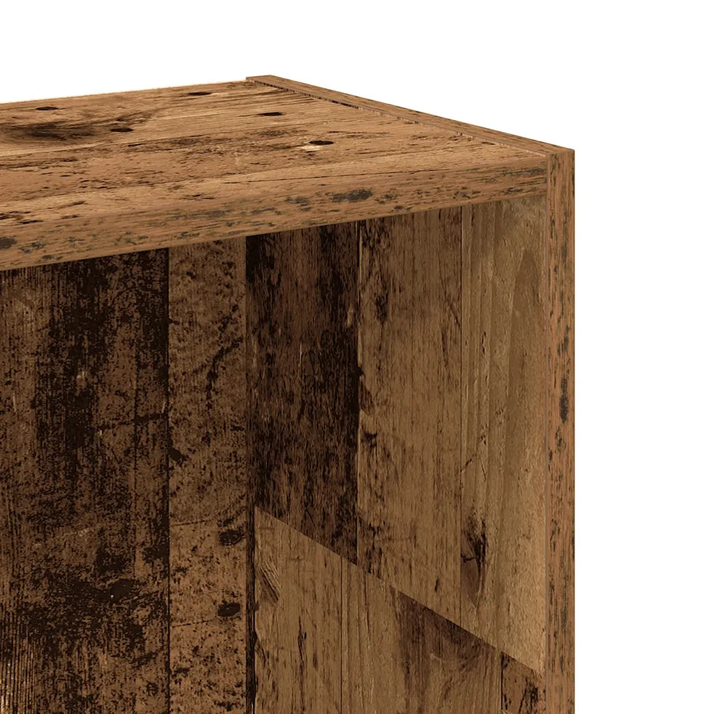 Libreria-Scaffale per Libri-Mobile di Stoccaggio Legno Antico 80x24x109 cm in Legno Multistrato
