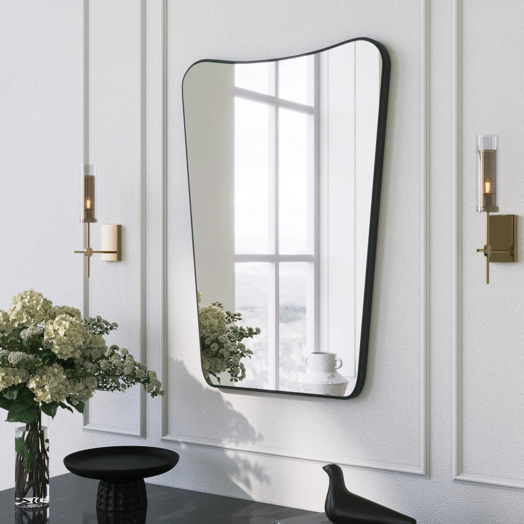 Pascelupo, Specchio Forma Rettangolare, 50x70h cm Nero