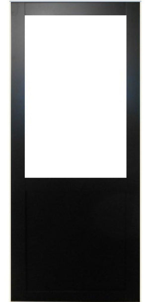 Porta scorrevole nera da officina H204 x L63 senza montante