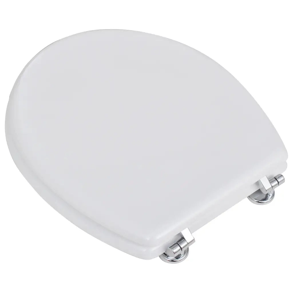 Tavolette WC con Coperchi 2 pz in MDF Bianche CFW2748270