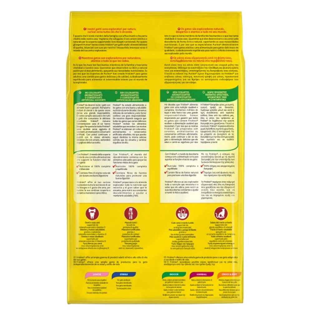 Purina friskies con coniglio manzo e verdure per gatto adulto multipack da 10 confezioni da 4 kg ciascuna
