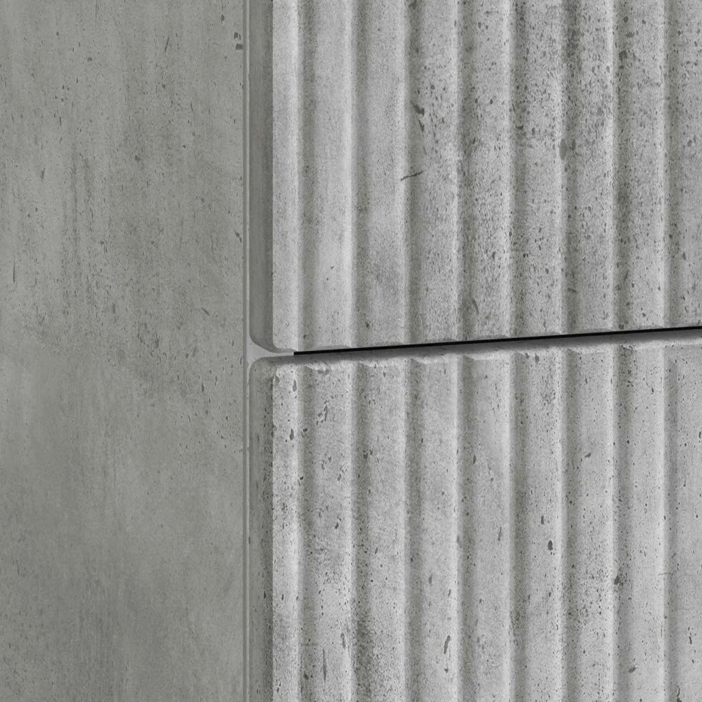 Armadio da Notte con cassetto Grigio Cemento 43 x 41 x 66,5 cm