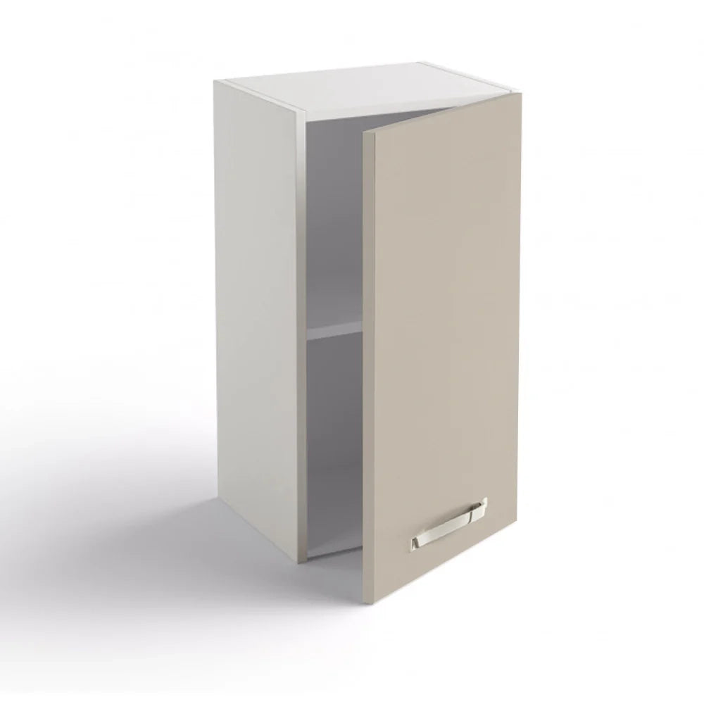 Pensile per cucina componibile da 40 cm con 1 anta linea MAKA, realizzata in legno 100% MADE IN ITALY, colore Noce, Apertura Sx