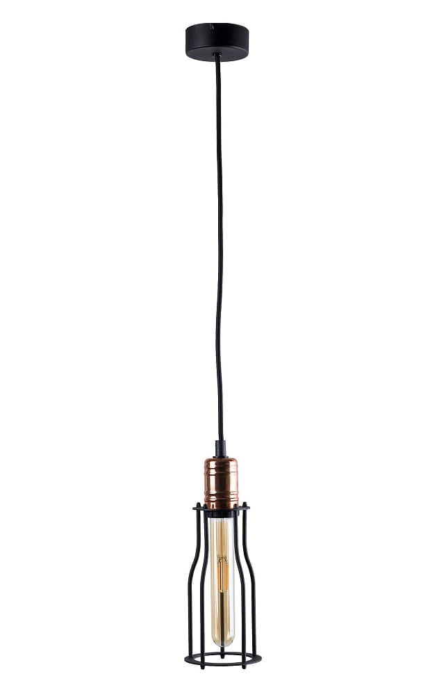 Lampada a sospensione Nowodvorski Workshop nera rame 6337