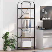 Libreria Rovere fumé 60 x 30 x 183 cm Legno multistrato 879853