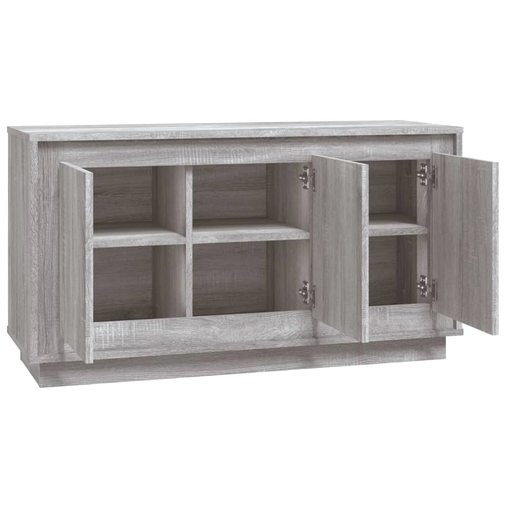 Buffet credenza cassettiera armadio mobile contenitore organizer cucina soggiorno salotto Sonoma 102 x 35 x 55 cm legno ingegnerizzato grigio 02_0036269