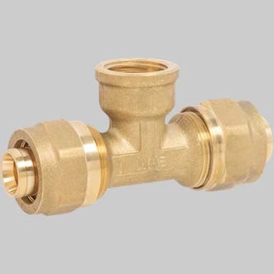 RACCORDO A TEE FEMMINA A STRINGERE APE  16 x 1/2 x 16     APE RACCORDERIE
