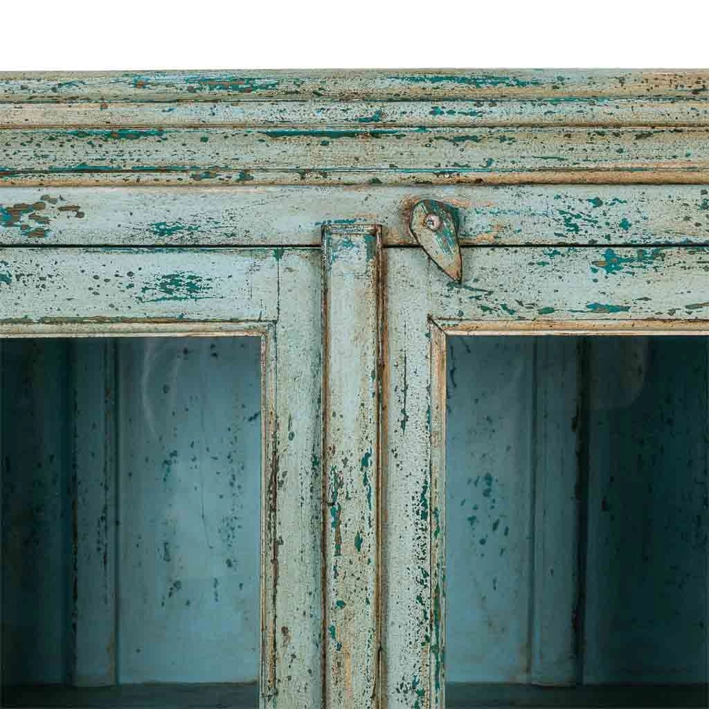 Credenza in legno blu 170x40x90
