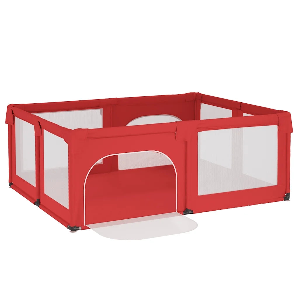Box per Bambini con 2 Porte Rosso in Tessuto Oxford CFW4436664