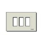 PLACCA 3 FORO X SCAT RET ALLUM VIMAR 8637 CONCORRE