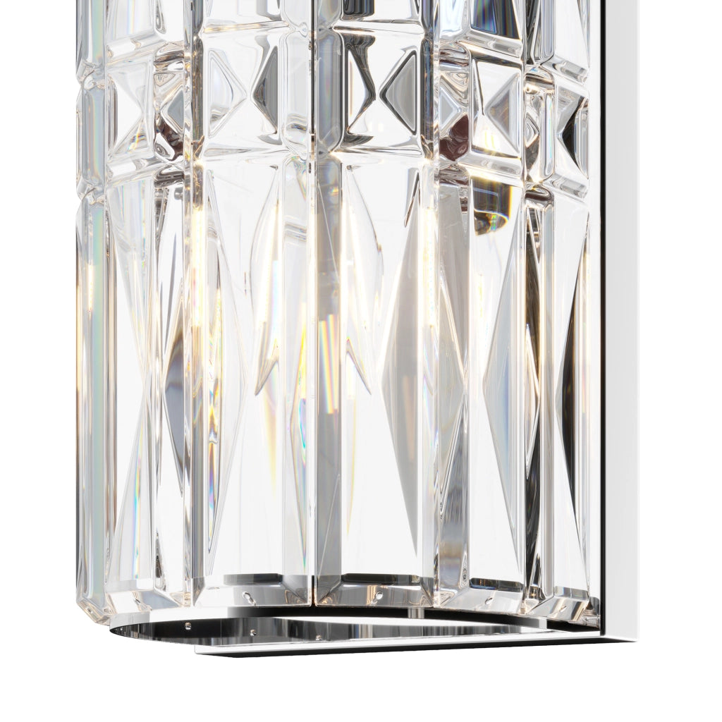 Maytoni applique contemporanea Facet 3 luci E14 cromo metallo vetro