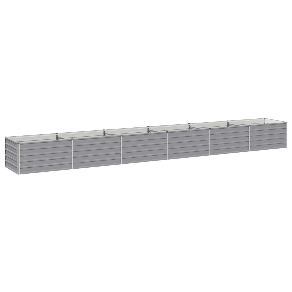 Letto rialzato da giardino Grigio 600 x 80 x 55 cm 8006453