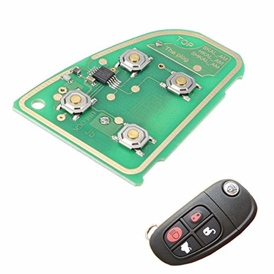 Pulsante Remoto 433 MHz - Comando a Distanza - Per Jaguar X Type 2002-2009 - Jaguar XJ 2002-2008 - Jaguar XJR 2002-2008 - 4 Tasti