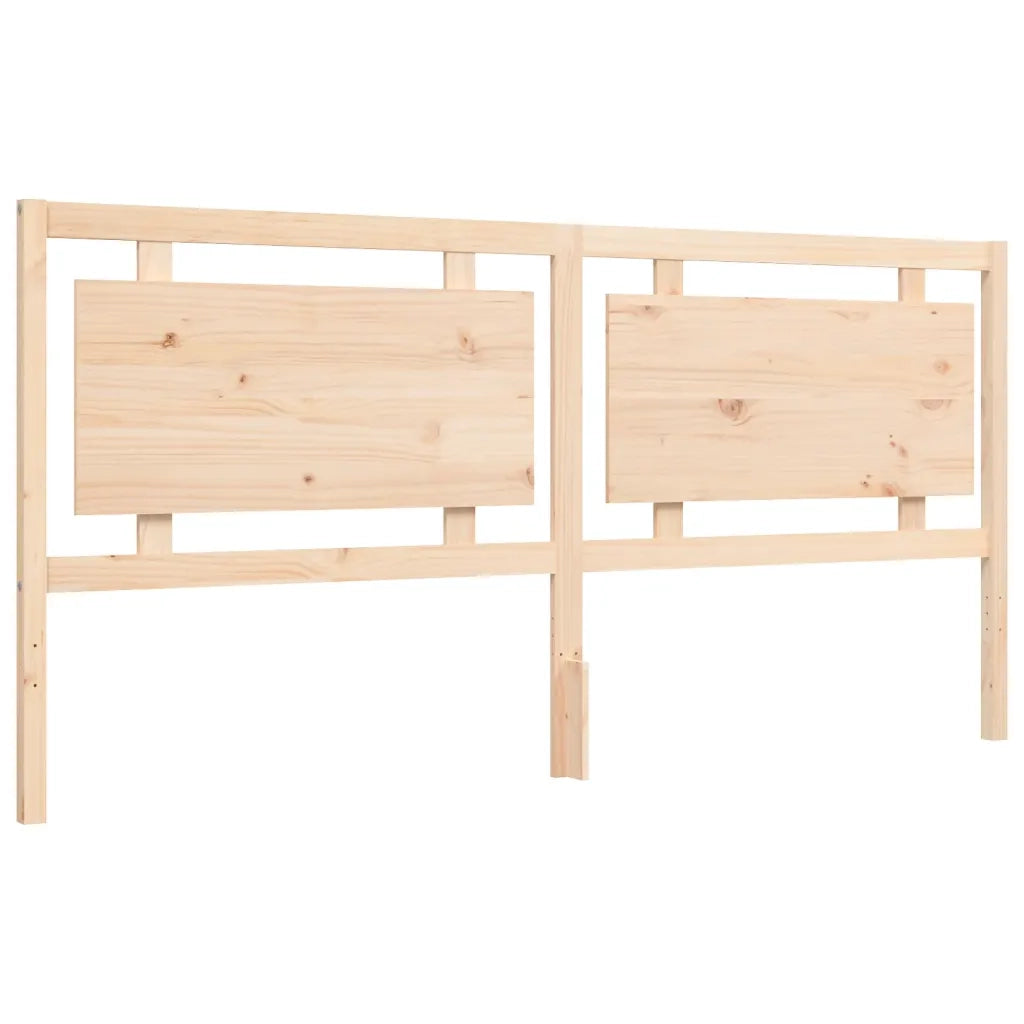 Giroletto con Testiera Super King Size-Struttura Letto in Legno Massello 627006