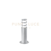 GES013-  PALETTO DA ESTERNO COLORE GRIGIO ALLUMINIO 1 LUCE ATTCCO E27 40CM IP54