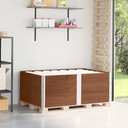 vidaXL Paretali per Pallet 3pz Marroni 150x100cm Legno Massello Pino