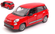Fiat 500L , Veicolo scala 1:24 Colore rosso, Newray, Eta 5+