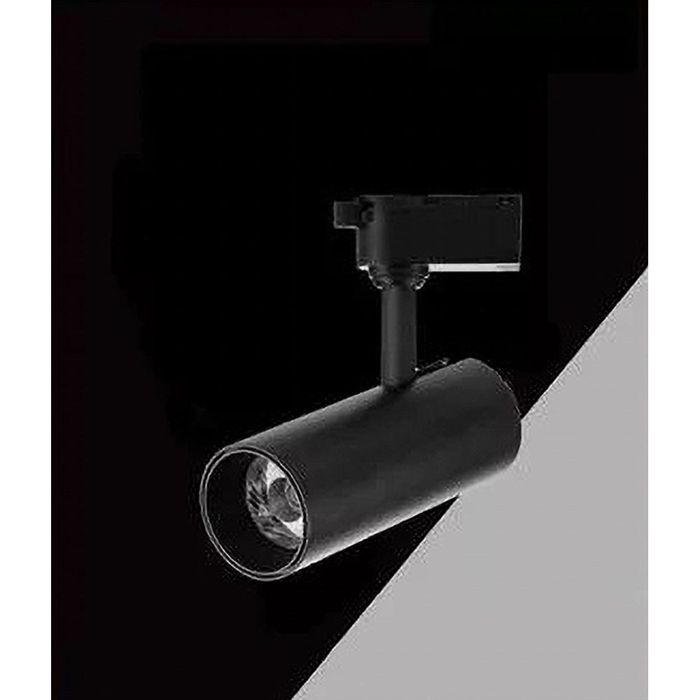 Trade Shop - Lampada Faretto Led Per Binario Monofase 30w Luce Cct Ip20 Bianco Nero Sl-30w-3c -