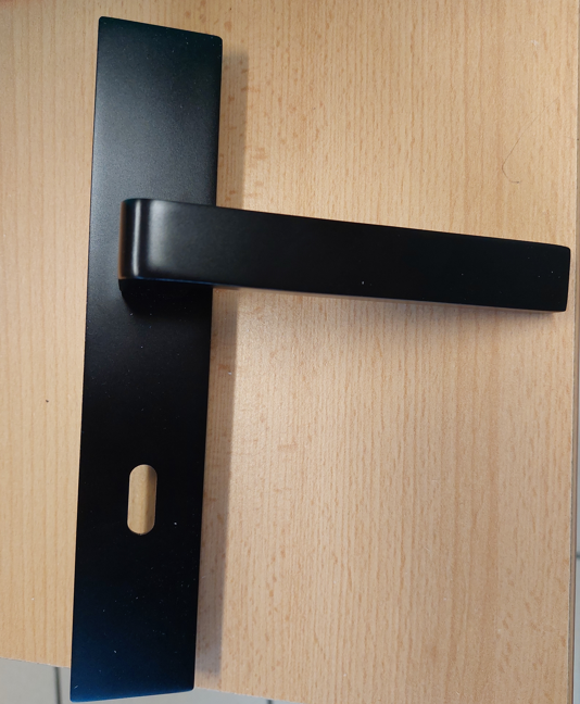 Blocco Porta Vetro Athena RAL7035 H204 x L83 Pannello Laterale a Spinta Destro + Maniglia