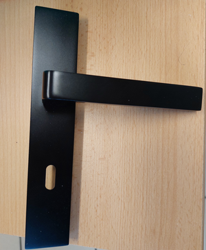 Blocco porta Korya bianco 3 pannelli H204 x L73 spingendo a destra dimensioni pannello + maniglia