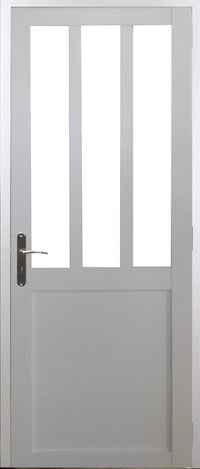 Blocco porta officina BIANCO H204 x L83 Pannello laterale destro a spinta + maniglia