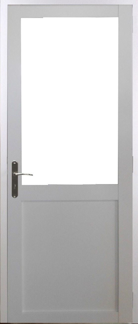 Blocco Porta Officina BIANCO senza montante H204 x L83 Spingendo a Destra Dimensioni Tavolo + Maniglia