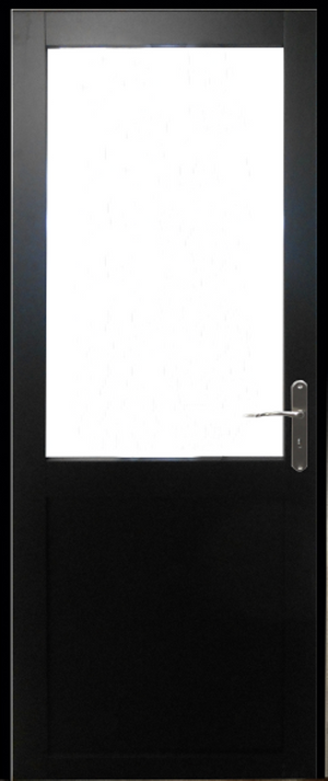 Blocco porta officina nero senza montante H204 x L73 Dimensioni tavolo a spinta sinistra + maniglia