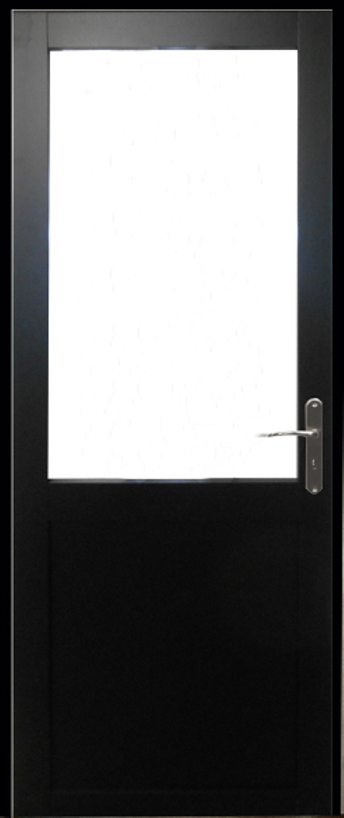 Blocco porta officina nero senza montante H204 x L83 Dimensioni tavolo a spinta sinistra + maniglia