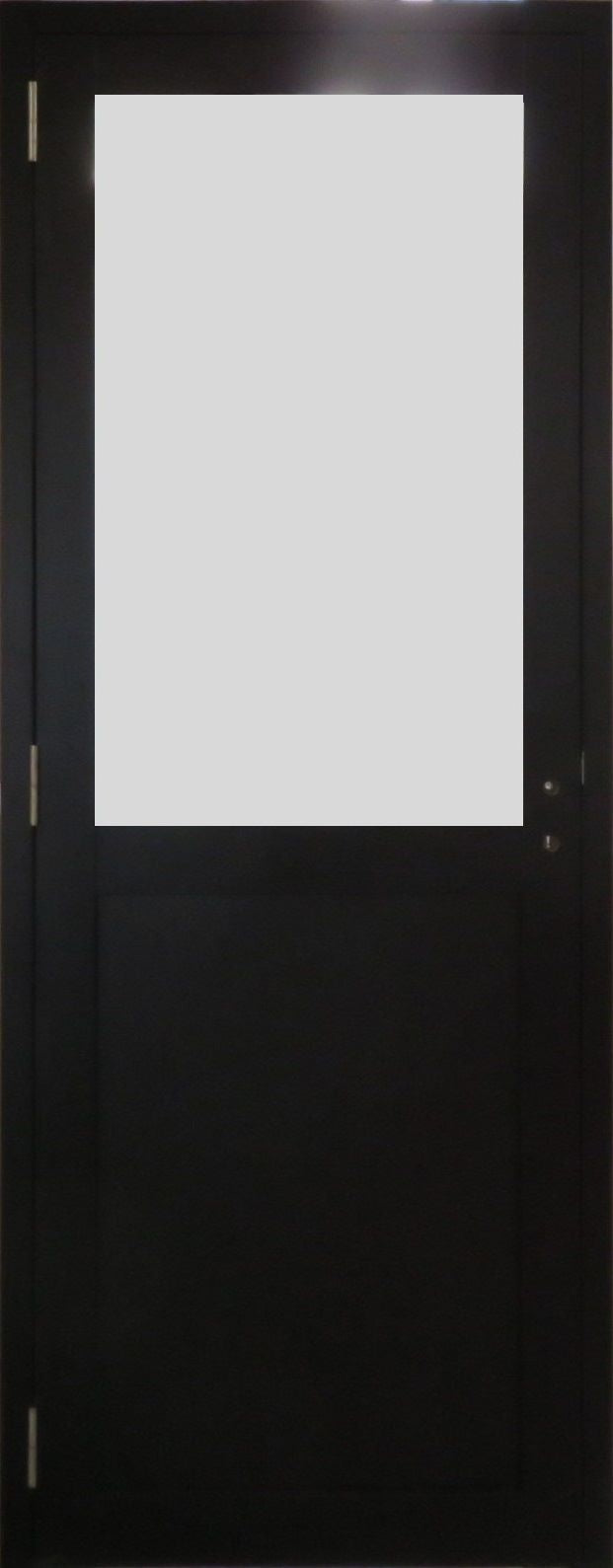 Blocco Porta Athena Nero H204 x L83 Dimensioni Tavolo a Spinta Sinistra + Maniglia