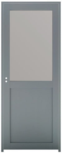 Blocco porta officina vetro depoli H204 x L73 Spinta a destra