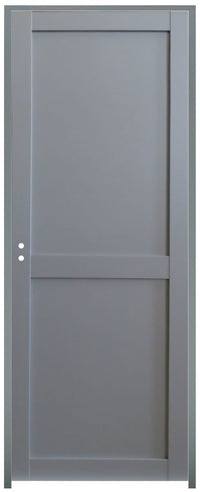 Blocco Porta Athena RAL7035 2 ante H204 x L73 Pannello Spingendo Destro + Maniglia