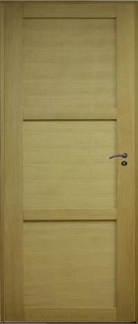 Blocco porta a 3 pannelli impiallacciatura ayous 83 Spingitore sinistro