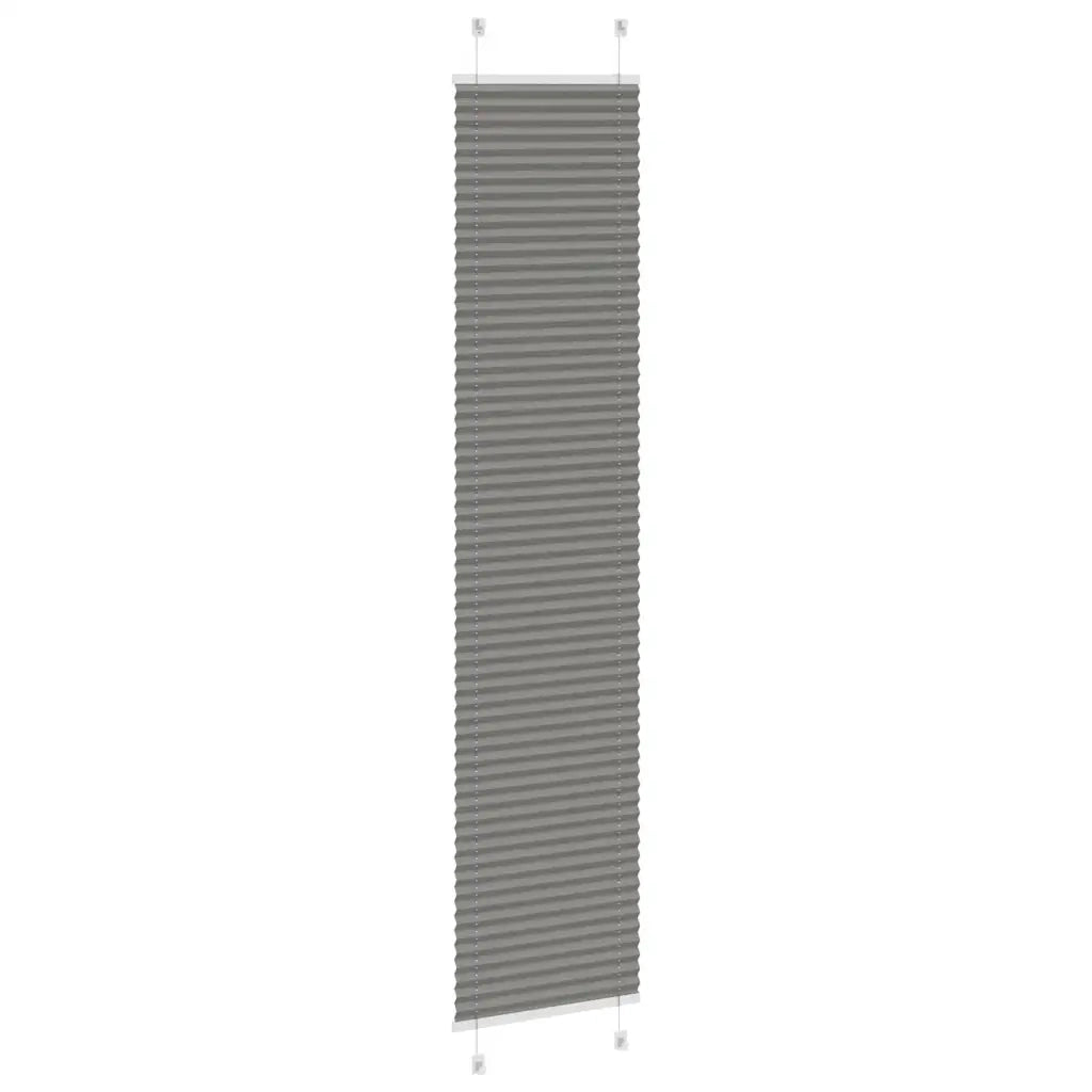 Tenda Plissettata Antracite 45x200 cm Larghezza Tessuto 44,4 cm 4015098