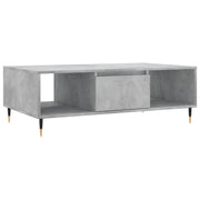 Tavolino salotto | Tavolino da caff¨¨ | Tavolino da Soggiorno Grigio Cemento 104x60x35 cm Legno Multistrato