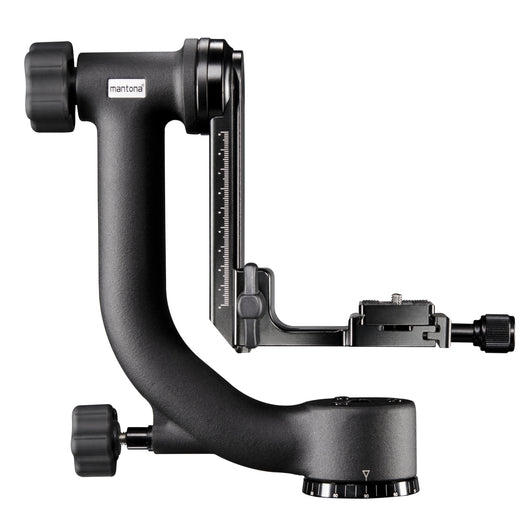 Mantona Gimbal TK-I testa del treppiede per teleobiettivo (peso 1,4 kg inclusa piastra a sgancio rapido)