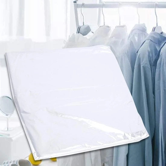 Sacchi di protezione per abbigliamento, coperture di plastica trasparente per abbigliamento, sacchi di protezione impermeabili per armadi, abbigliamento, pacchi, gonne, giacche, uniformi (60*90)