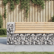 Panca Giardino Design Gabbione-Sgabello-Panca da esterno 122x71x65,5 cm Massello di Pino