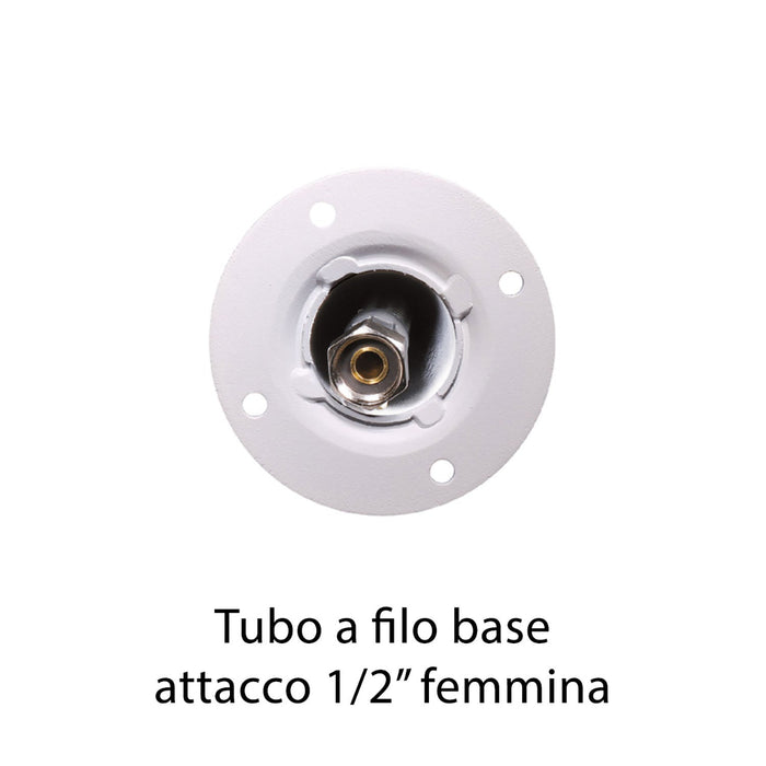 Fontana a Colonna Rubinetto Doppio in Ottone e Porta Tubo Arizona Belfer 42/ARZ Viola