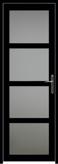 Blocco porta Telia con rivestimento nero Larghezza 73 Spinta a sinistra