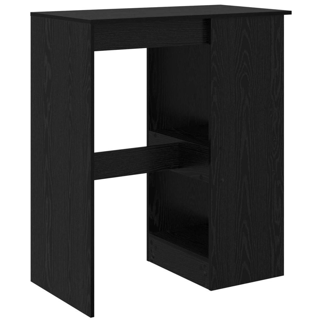 Tavolo da bar con lo scaffale Rovere Nero 90 x 47.5 x 103.5 cm 8003917
