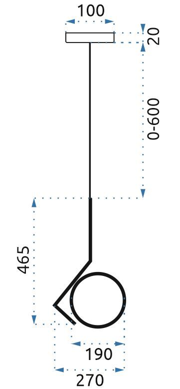 Lampada Da Soffitto Pensile Moderno Oro Di Vetro APP429-1CP