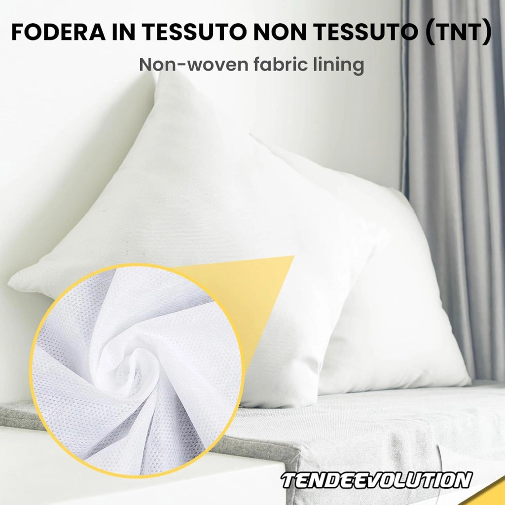 Anima Imbottitura Cuscino 70x70 cm | Morbida, Ipoallergenica e di Alta Qualità | Perfetta per Federe Quadrati - Confortevole e Sostenibile