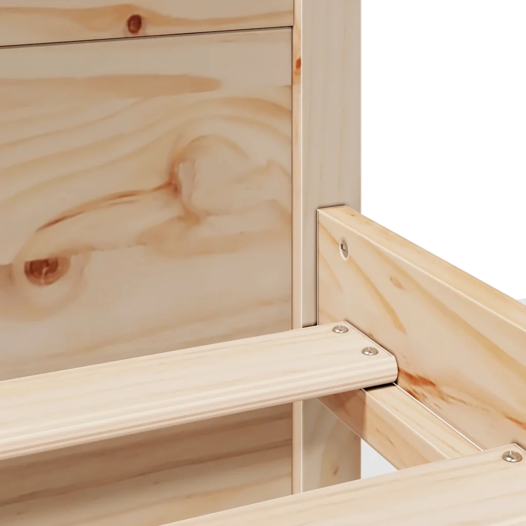 Letto senza Materasso 150x200 cm in Legno Massello di Pino 3301690