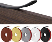Raccordo angolare a forma curva, protezione angolo tavolo flessibile in TPE, protezione angolo tavolo con adesivo, adatto per angoli tavoli e mobili, Nero, 12mm*3m