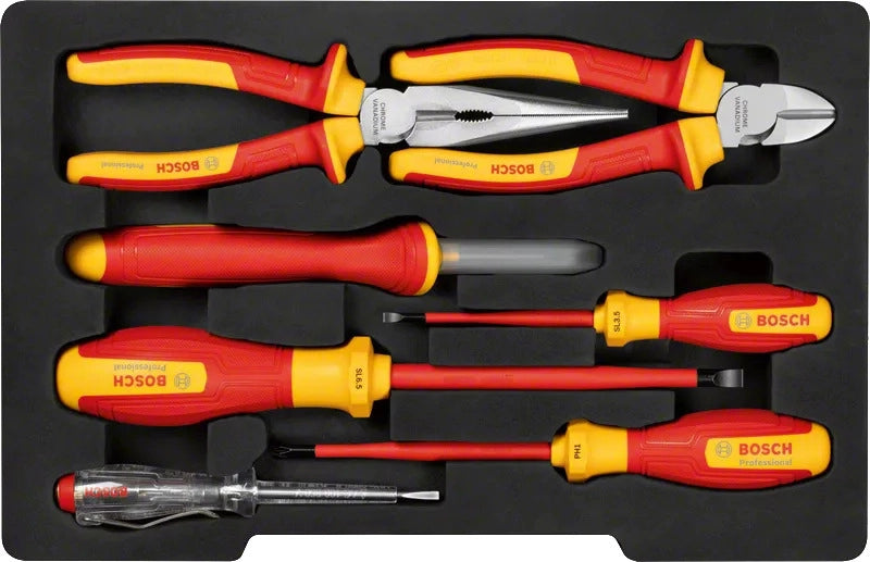Set Utensili Manuali Bosch Professional VDE 7 Pezzi 1600A02NG3 Isolati 1000V