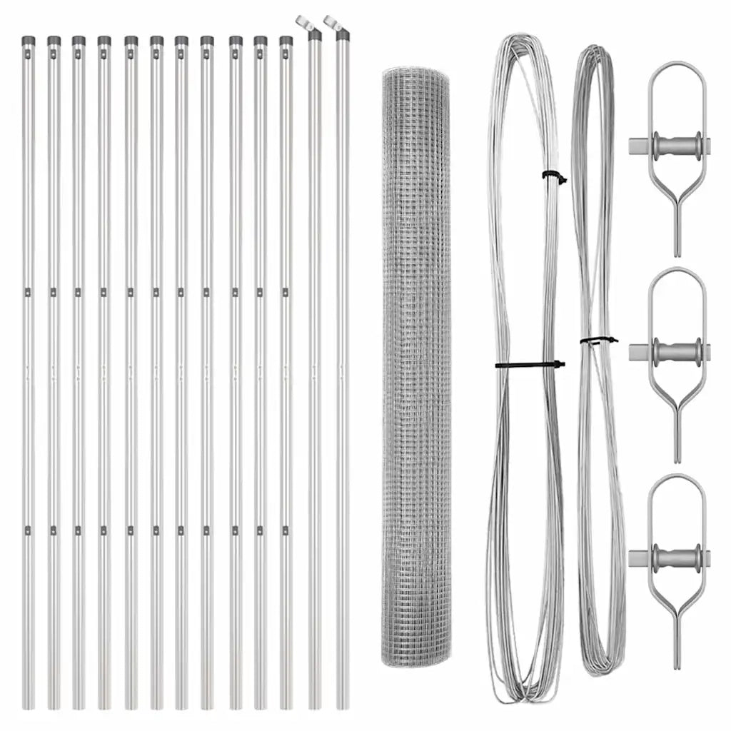 Palo della recinzione Argento 25 x 1,4 m (rete da 19 x 19 mm)
