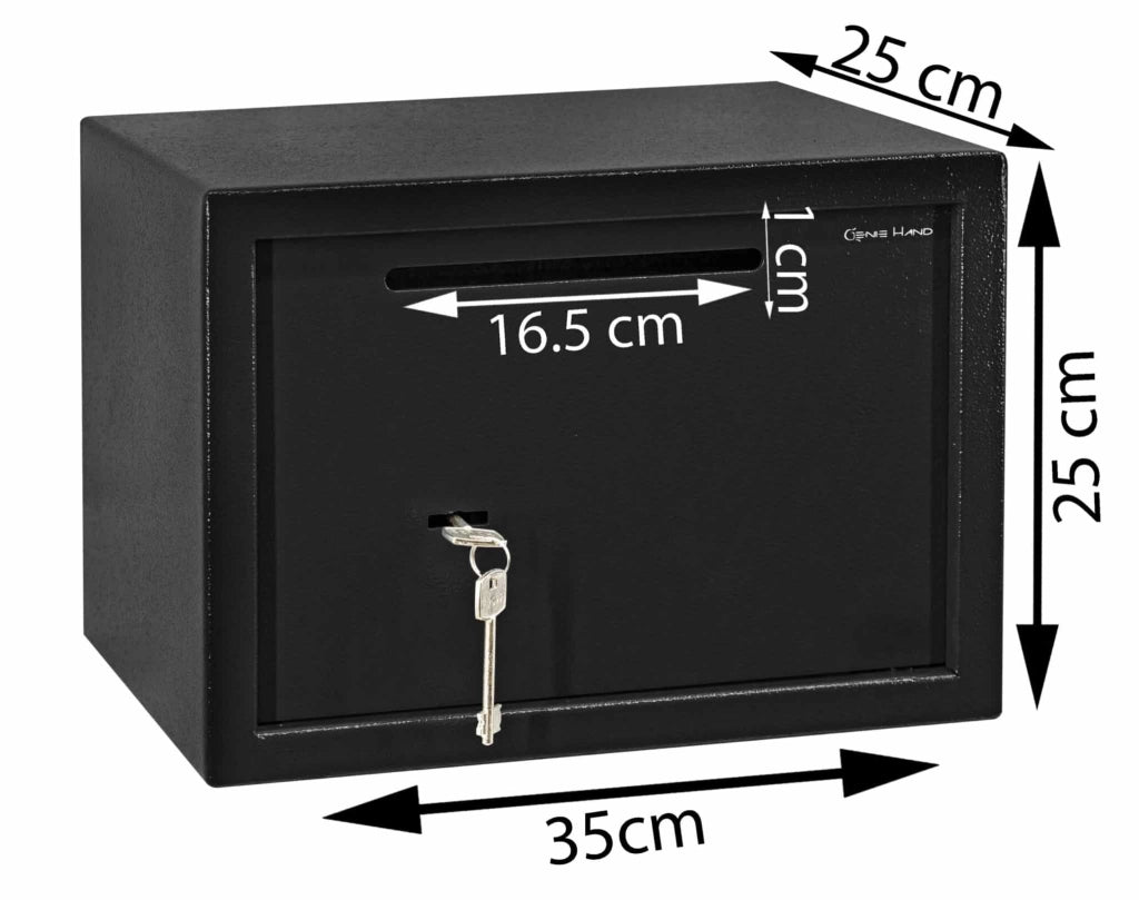 Genie Hand Cassaforte Meccanica Deposito da Armadio Grande 25x35x25 cm